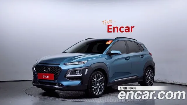 Hyundai Kona Hybrid 2020 Небесно-голубой из Кореи