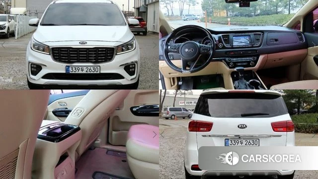 Kia The New Carnival 2019 Белый из Кореи