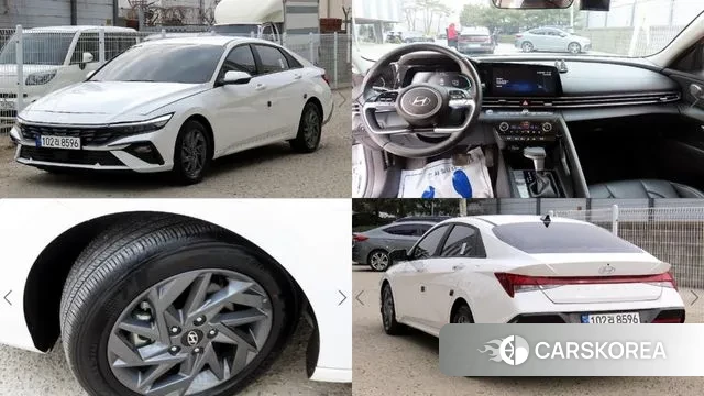 Hyundai The New Avante (CN7) 2023 Белый из Кореи