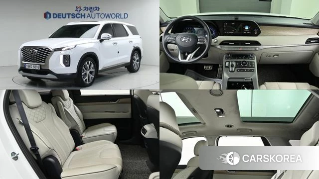 Hyundai Palisade 2022 Белый из Кореи