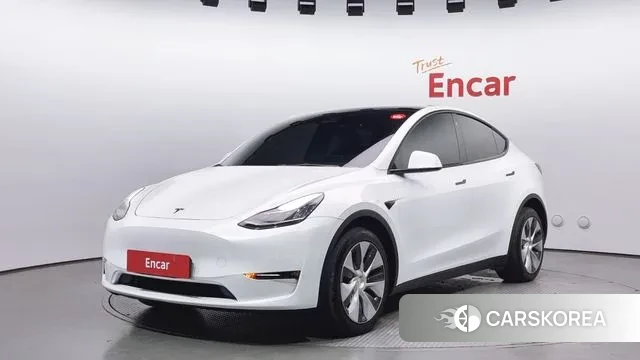 Tesla Model Y 2022 Белый из Кореи