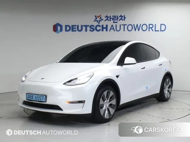 Tesla Model Y 2021 Белый из Кореи