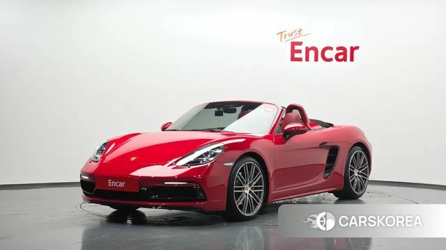 Porsche 718 Boxster 2019 Красный из Кореи