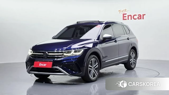 Volkswagen Tiguan Allspace 2022 Синий из Кореи