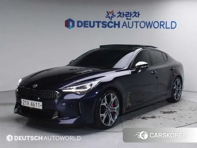 Kia Stinger 2018 Синий из Кореи