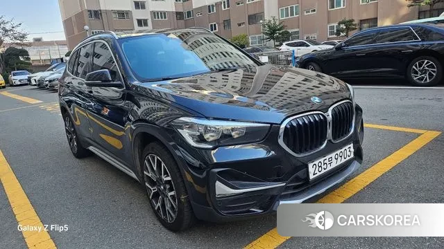 BMW X1 (F48) 2022 Черный из Кореи