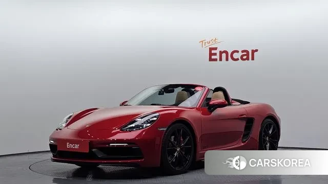Porsche 718 Boxster 2019 Красный из Кореи