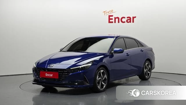 Hyundai Avante Hybrid (CN7) 2020 Синий из Кореи