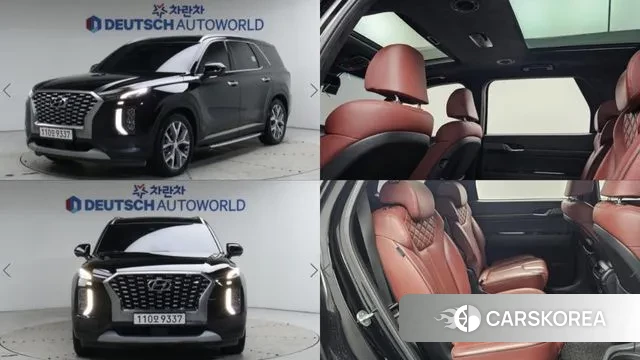 Hyundai Palisade 2022 Черный из Кореи