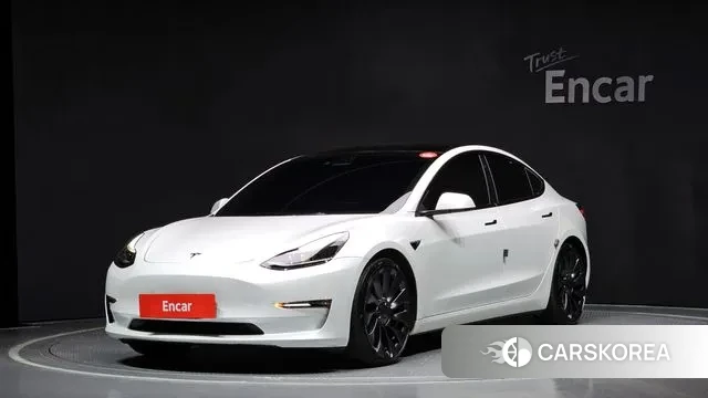 Tesla Model 3 2022 Белый из Кореи