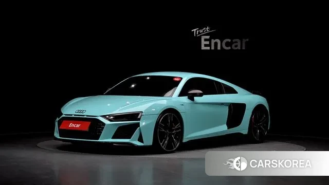 Audi R8 (4S) 2021 Небесно-голубой из Кореи