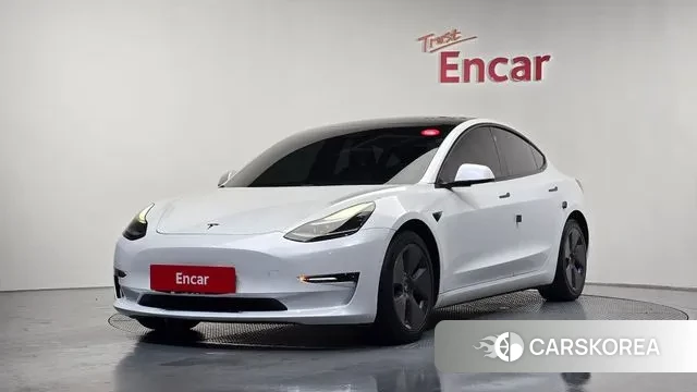 Tesla Model 3 2021 Белый из Кореи