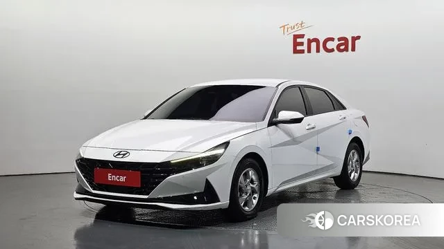 Hyundai Avante (CN7) 2021 Белый из Кореи