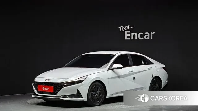 Hyundai Avante Hybrid (CN7) 2022 Белый из Кореи
