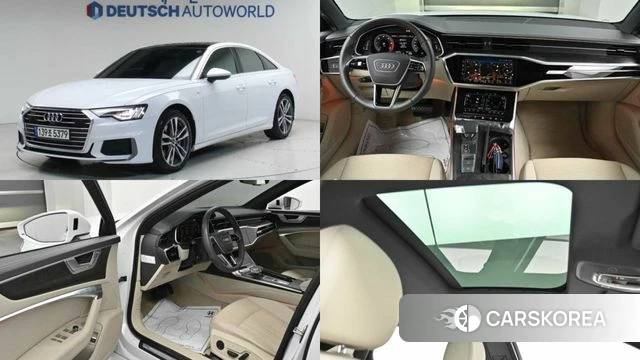 Audi A6 (C8) 2021 Белый из Кореи