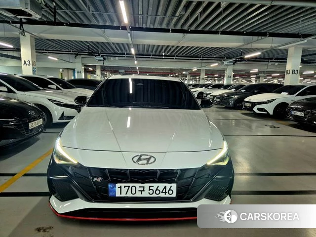 Hyundai Avante (CN7) 2021 Белый из Кореи