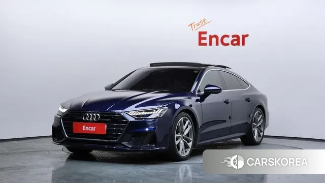 Audi A7 (4K) 2020 Синий из Кореи