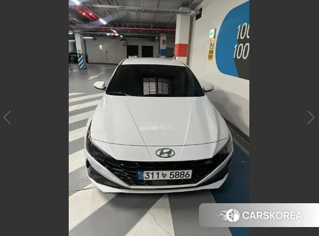Hyundai Avante (CN7) 2021 Белый из Кореи