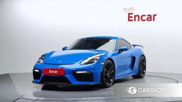 Porsche 718 Cayman 2023 Синий из Кореи