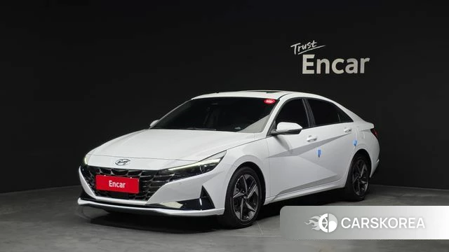 Hyundai Avante (CN7) 2021 Белый из Кореи