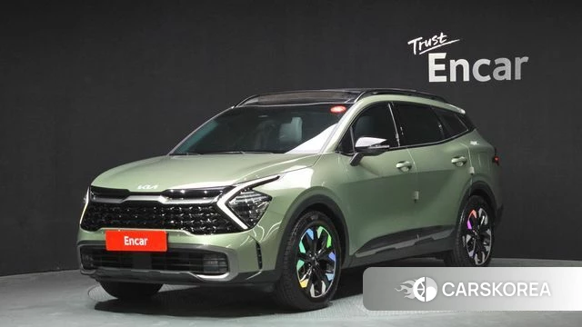 Kia Sportage 5th Generation 2022 Темно-зеленый из Кореи