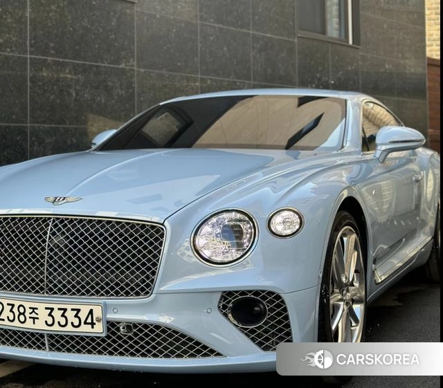 Bentley Continental GT 3rd Generation 2020 Небесно-голубой из Кореи