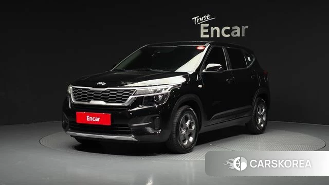 Kia Seltos 2021 Черный из Кореи