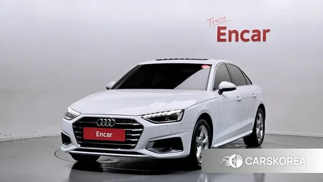 Audi A4 (B9) 2021 Белый из Кореи