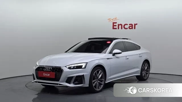 Audi A5 (F5) 2021 Белый из Кореи