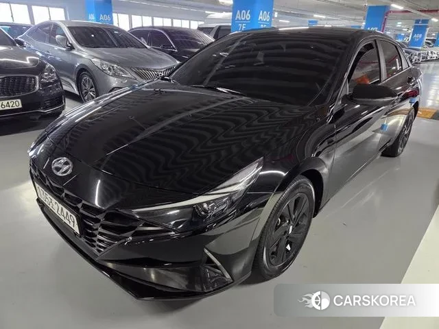 Hyundai Avante Hybrid (CN7) 2022 Черный из Кореи