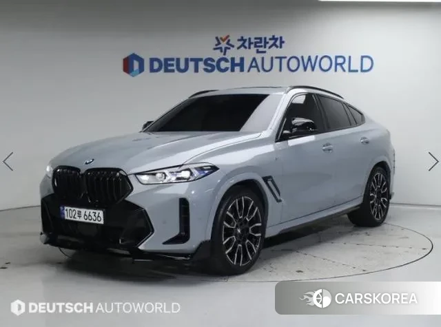 BMW X6 (G06) 2023 Серебристо-серый из Кореи