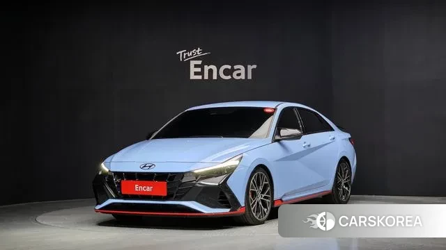Hyundai Avante (CN7) 2021 Небесно-голубой из Кореи