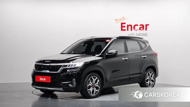 Kia Seltos 2022 Черный из Кореи