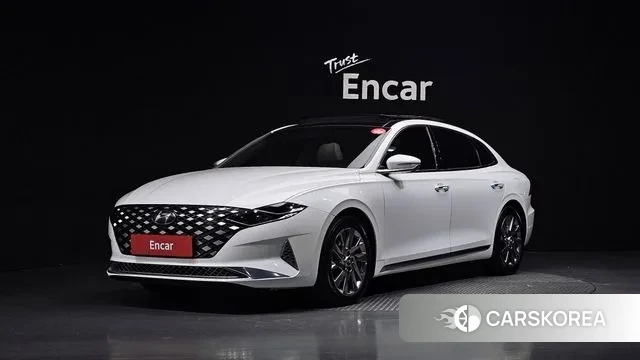 Hyundai The New Grandeur IG Hybrid 2021 Белый из Кореи