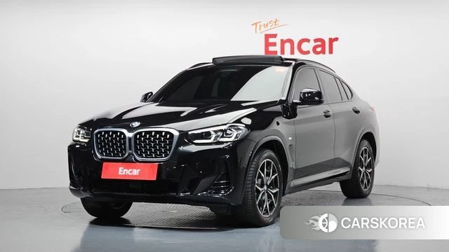 BMW X4 (G02) 2022 Черный из Кореи