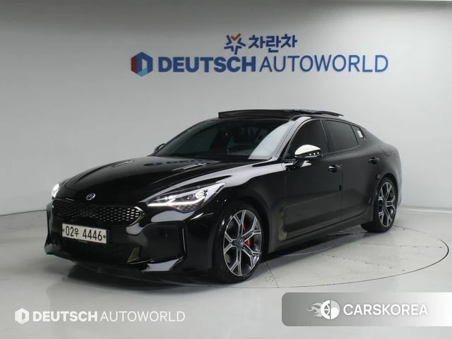 Kia Stinger 2018 Черный из Кореи