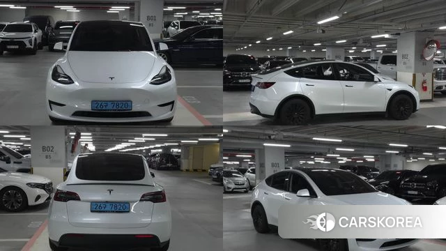 Tesla Model Y 2023 Белый из Кореи