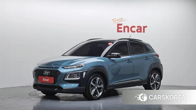 Hyundai Kona 2018 Небесно-голубой из Кореи
