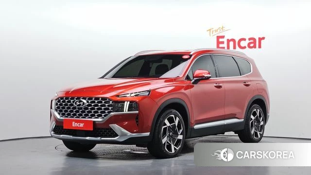 Hyundai The New Santa Fe 2021 Оранжевый из Кореи
