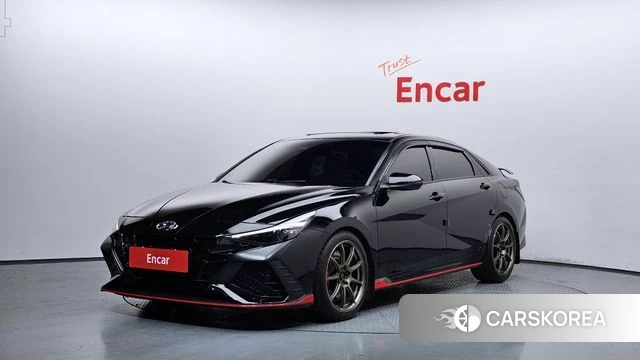 Hyundai Avante (CN7) 2022 Черный из Кореи