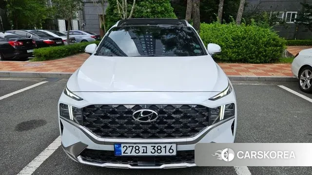 Hyundai The New Santa Fe 2023 Белый из Кореи