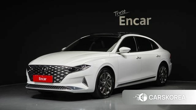 Hyundai The New Grandeur IG Hybrid 2021 Белый из Кореи