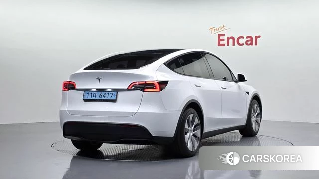 Tesla Model Y 2023 Белый из Кореи
