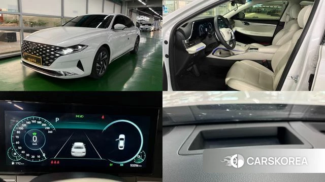 Hyundai The New Grandeur IG Hybrid 2022 Белый из Кореи