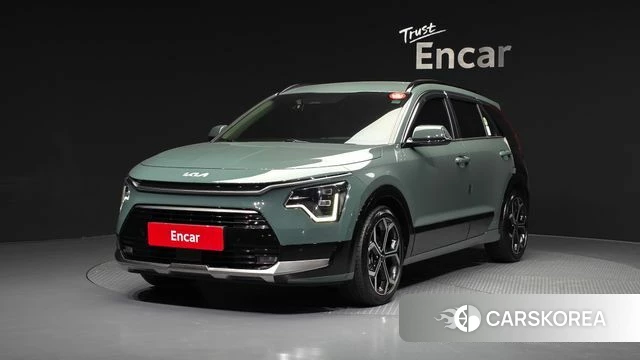 Kia Di Ol Nu Niro 2022 Темно-зеленый из Кореи