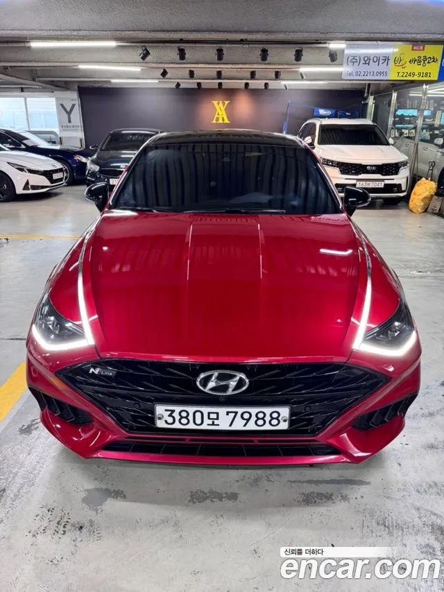 Hyundai Sonata (DN8) 2020 Красный из Кореи