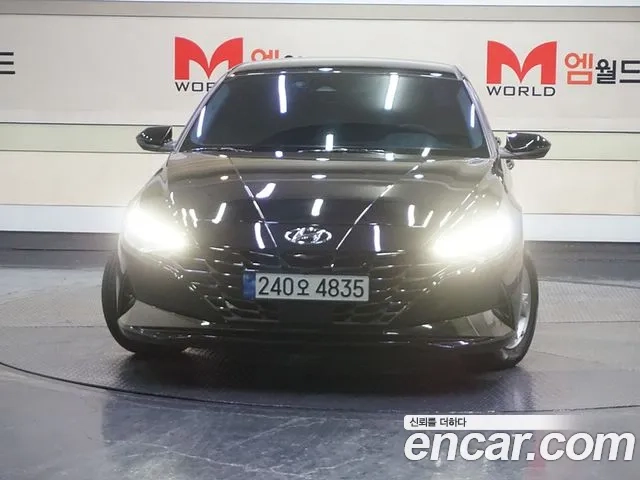 Hyundai Avante (CN7) 2021 Черный из Кореи