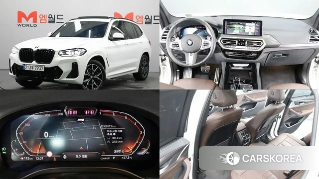 BMW X3 (G01) 2024 Белый из Кореи