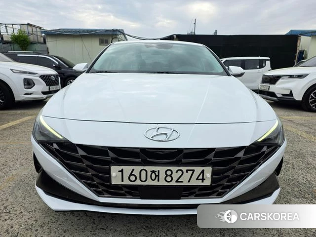 Hyundai Avante (CN7) 2021 Белый из Кореи