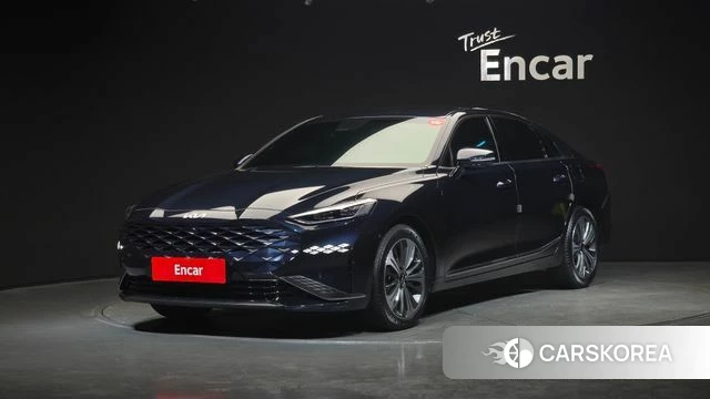 Kia K8 Hybrid 2021 Синий из Кореи